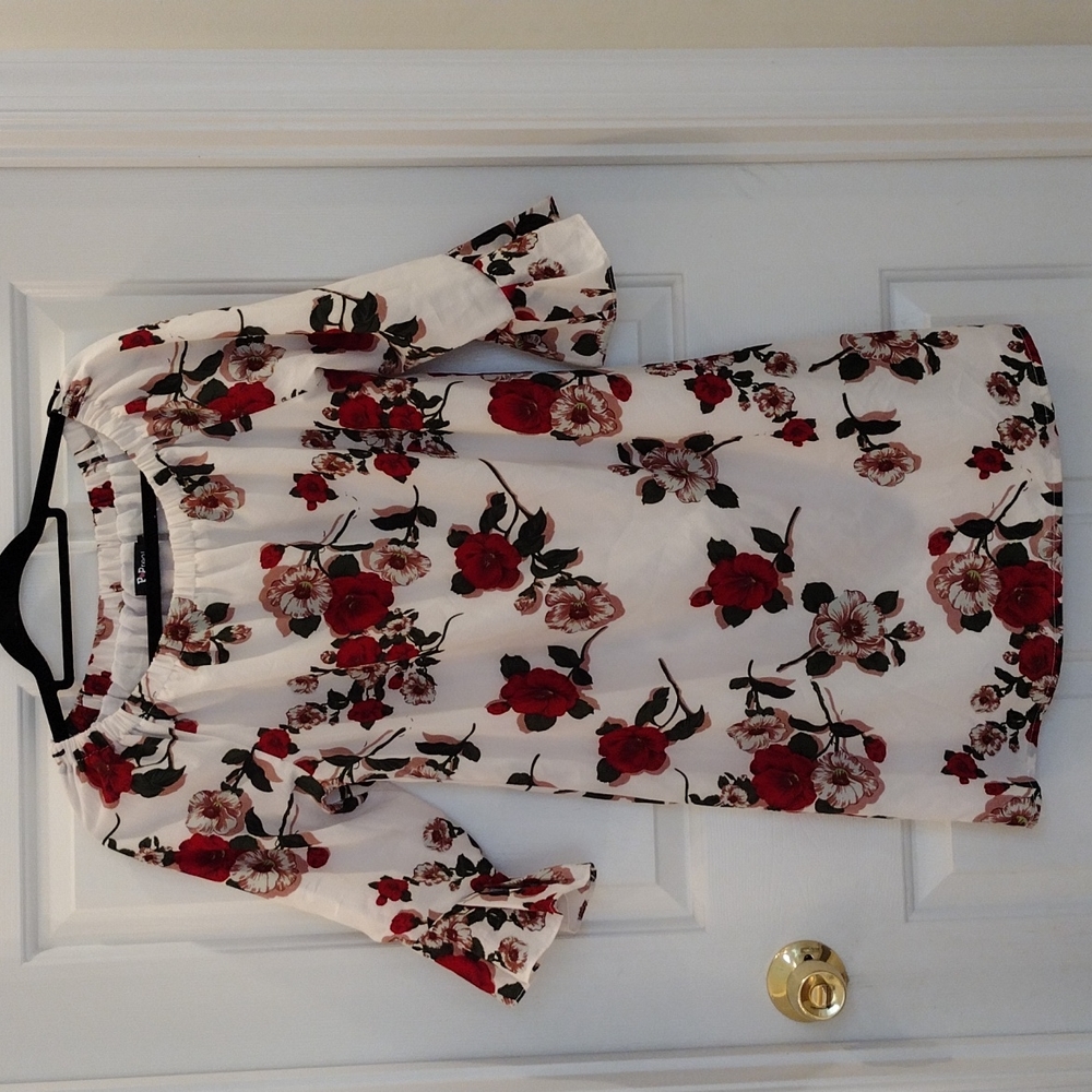 Spring Floral dress, Size Large